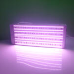 Мощная, полноспектральная, светодиодная фито-панель для гроубокса, оранжерей со светло-розовым свечением.